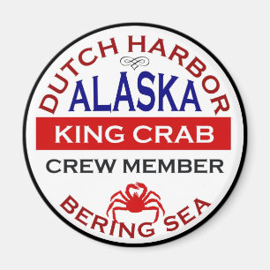Crew-Mitglied niederländischer Hafen-alaskisches Magnet
