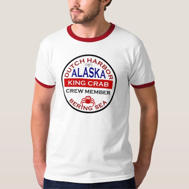 Crew-Mitglied niederländischer Hafen-alaskisches T-Shirt (Vorderseite)