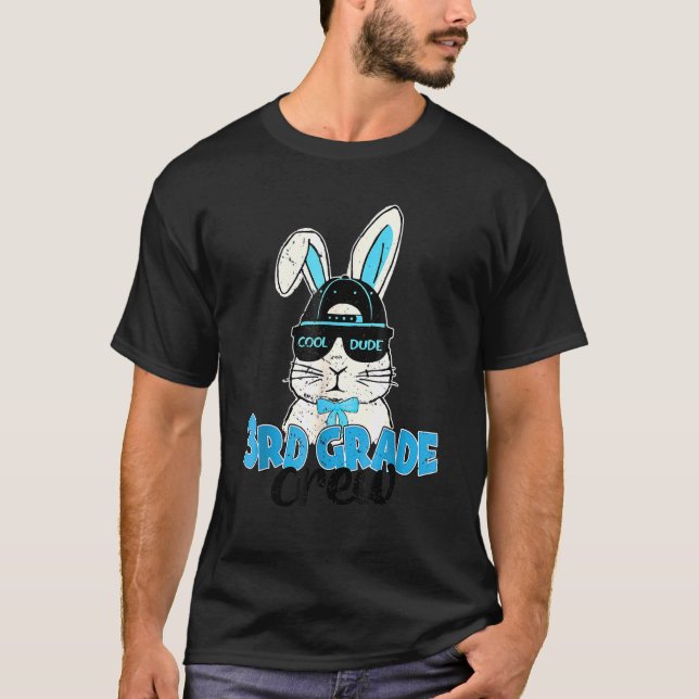 Crew Niedlich Bunny Face Osterfest Jungs Tee der d (Vorderseite)