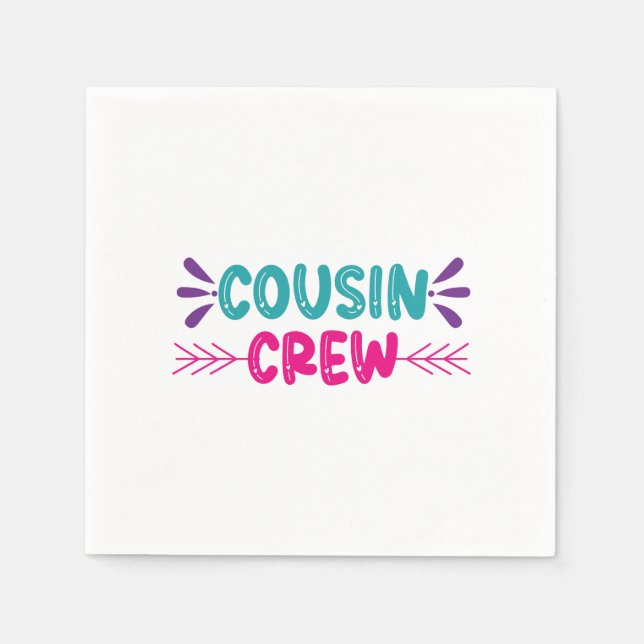 Crew niedlicher Cousin Serviette (Vorderseite)