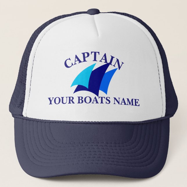 Crew oder Kapitäne von Segelbooten Truckerkappe (Vorderseite)