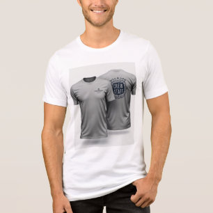 Crew Personal Bulk doppelseitige Custom Männer T - Tri-Blend Shirt