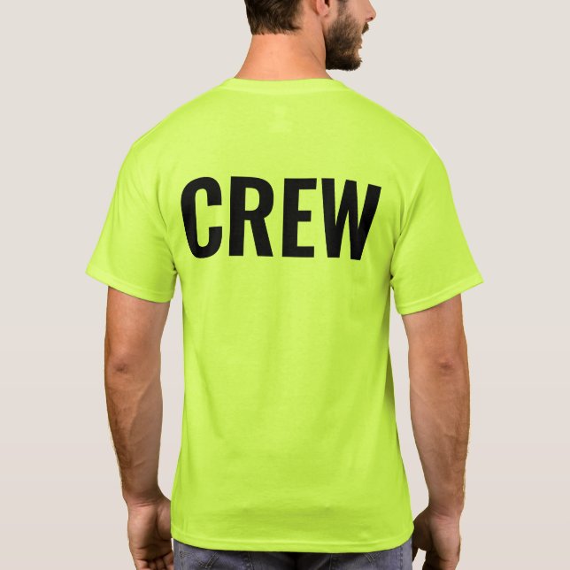 Crew Personalisierter T - Shirt (Rückseite)