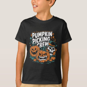 Crew pflücken Funny Pumpkin Patch Halloween Kostüm T-Shirt