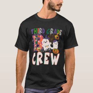Crew Pumpkin Ghost Skull Spider dritten Klasse Wir T-Shirt