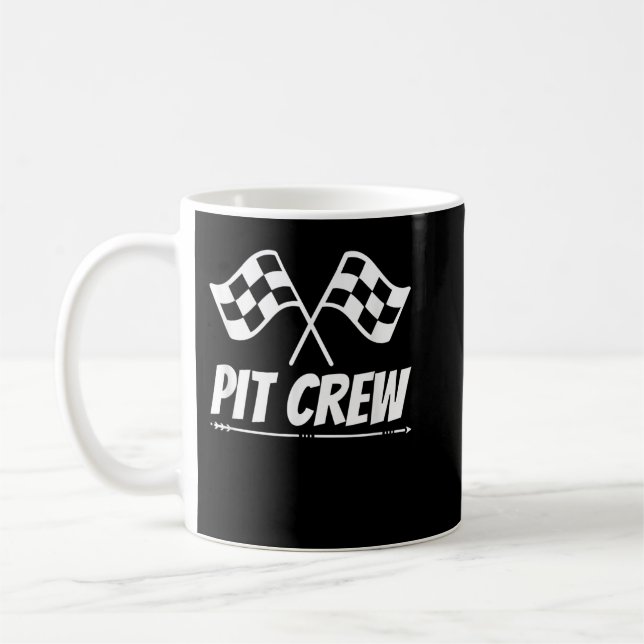 Crew Racing Mechanic Car Part Kaffeetasse (Links)