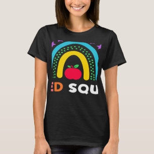 Crew Regenbogen Spezielle Bildung Lehrer hinten T T-Shirt