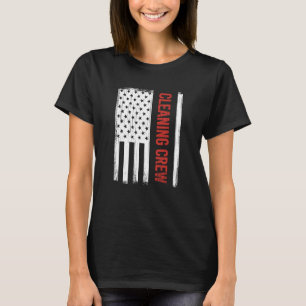 Crew Reinigung Amerikanisch 4. Juli Vintag Custodi T-Shirt