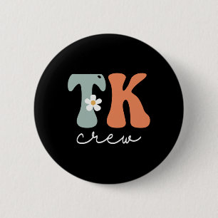 Crew Retro Groovy Vintage Frauen glücklich ersten Button