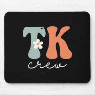 Crew Retro Groovy Vintage Frauen glücklich ersten  Mousepad