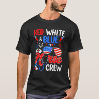 Crew Rot Blauer Krankenschwester Sonnenbrille 4. J T-Shirt