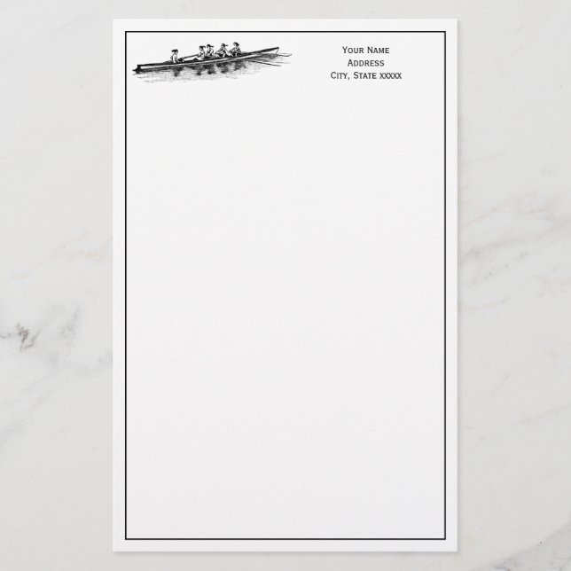 Crew Rowers Briefpapier (Vorderseite)