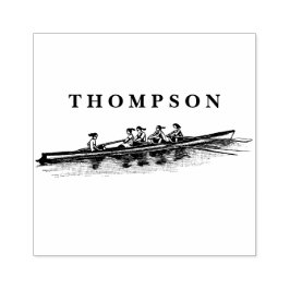 Crew Rowers Gummistempel