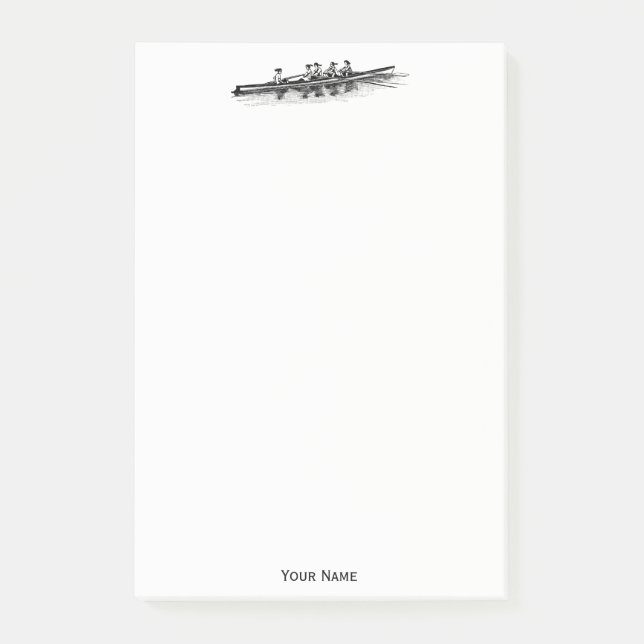 Crew Rowers Post-it Klebezettel (Vorderseite)