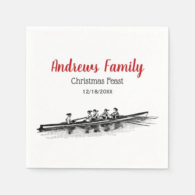 Crew Rowers Serviette (Vorderseite)