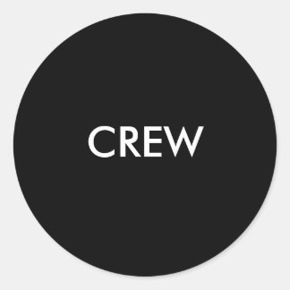 CREW RUNDER AUFKLEBER