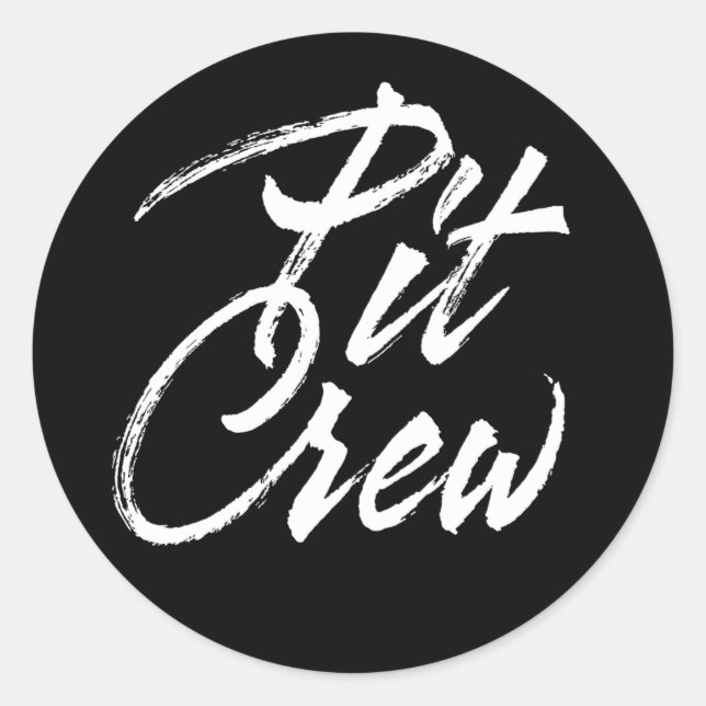 Crew Runder Aufkleber (Vorderseite)