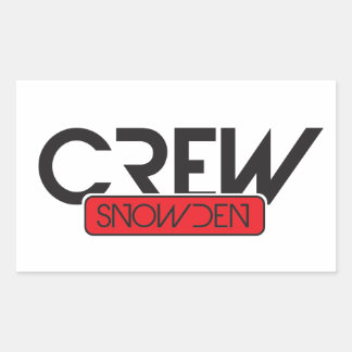 Crew Snowden Rechteckiger Aufkleber