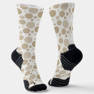 Crew Socken Beige Circles