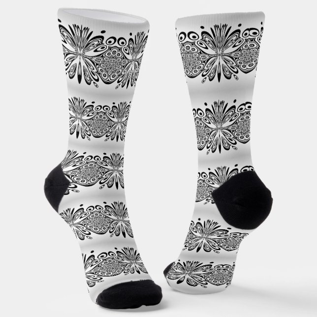 Crew Socken für Spitzenmuster (Gewinkelt)