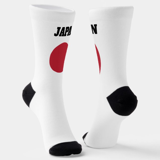Crew-Socken mit JAPAN-Flagge Socken (Gewinkelt)