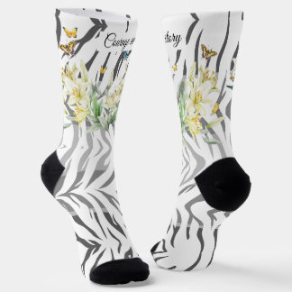 Crew Socken Tiger, Lilly und Schmetterlinge