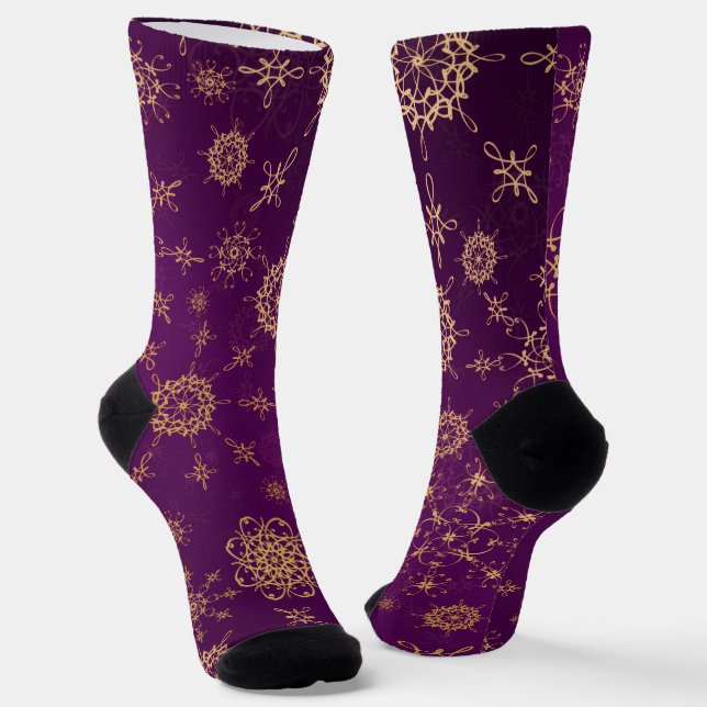 Crew Socks-Classic Paisley Elegance Socken (Gewinkelt)