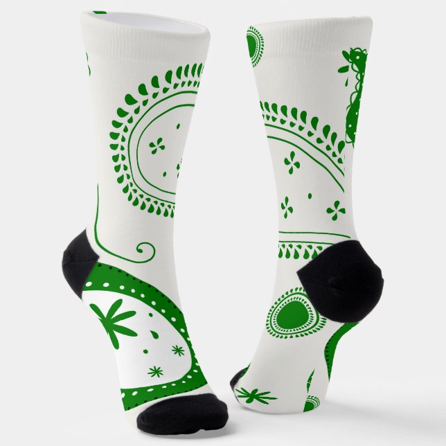 Crew Socks-Classic Paisley Elegance Socken (Gewinkelt)