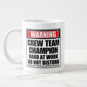 Crew-Team-Champion hart am Arbeitsplatz Jumbo-Tasse