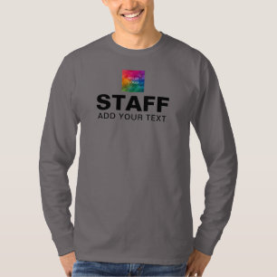 Crew-Team für Logotexte Langschläfer Mens Grau T-Shirt