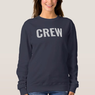 Crew-Team hinzufügen Logo-Text hier Womens Navy Bl Sweatshirt