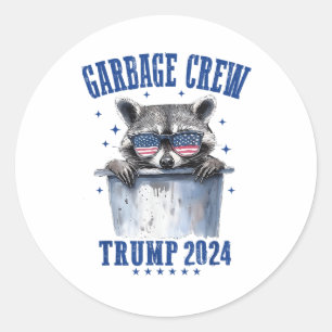 Crew Trump 2024 Präsident 47 Trump 2024 Runder Aufkleber