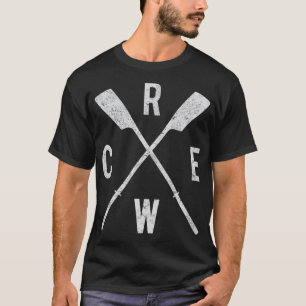 Crew Tshirt überquert Oars Rowers Team Crew C
