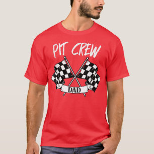 Crew-Vater Checkered Flag Racing Family T-Shirt