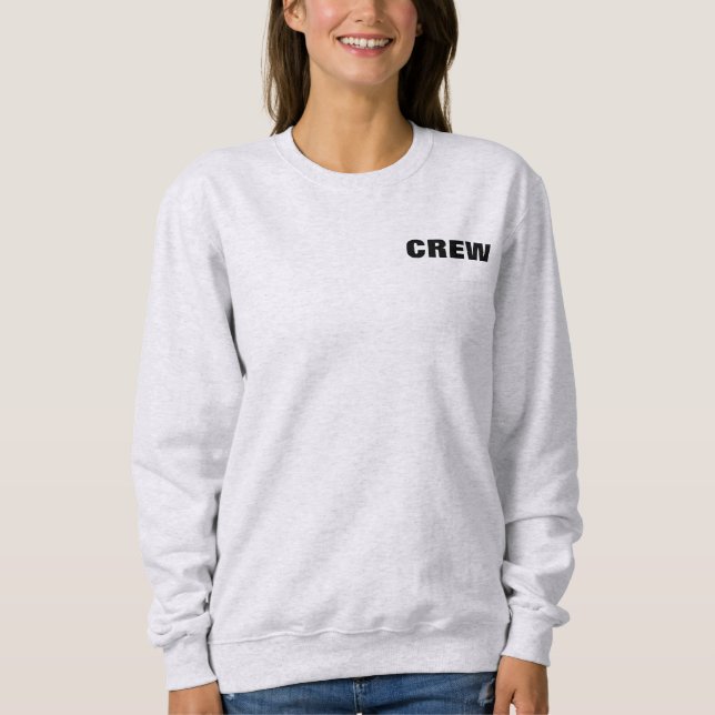 Crew von Logokombinationen für Vorder- und Rücksei Sweatshirt (Vorderseite)