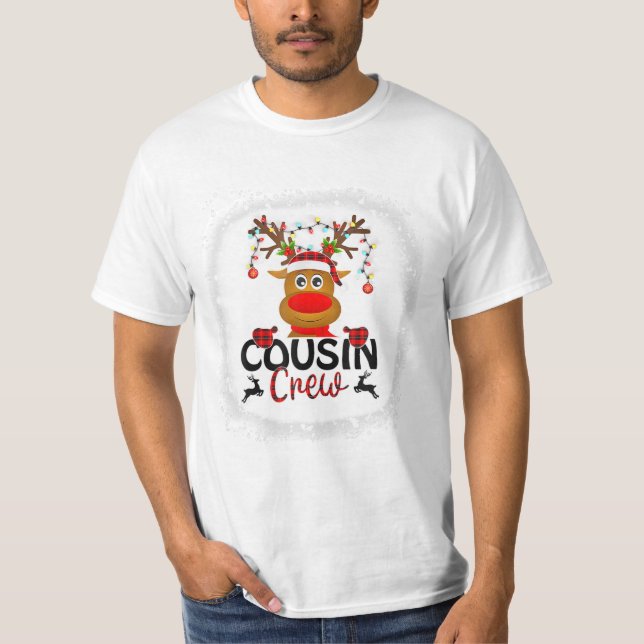 Crew Weihnachts-Reindeer Santa T-Shirt (Vorderseite)
