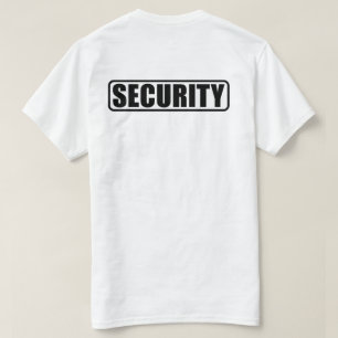 Crew zur Ereignissicherheit - Vorder- und Rückseit T-Shirt