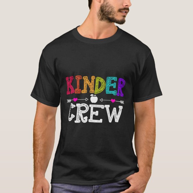 Crew zurück zur Schule Kindergarten Lehrerin St. T-Shirt (Vorderseite)