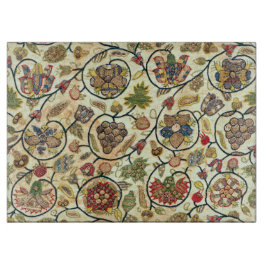 Crewel Work Stickerei Obst und Blume Schneidebrett