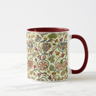 Crewel Work Stickerei Obst und Blume Tasse