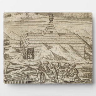 Crews, die Bären töten und hauen, außerhalb der Ka Fotoplatte