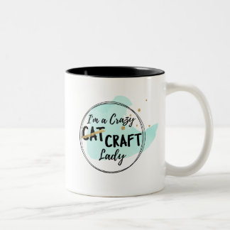 Crezy Handwerks-Dame Mug - aquamarin Zweifarbige Tasse
