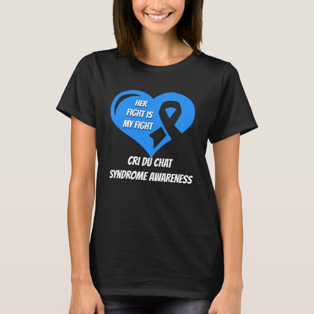 Cri Du Chat Syndrome Awareness T-Shirt (Vorderseite)