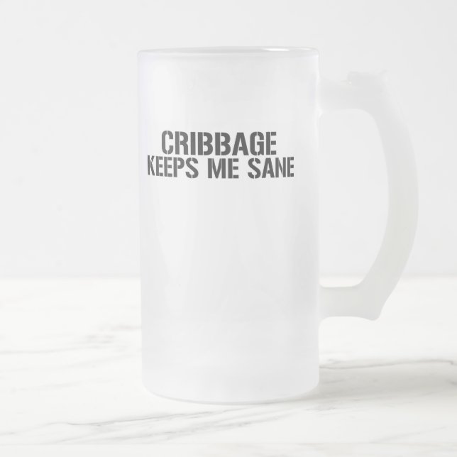Cribbage behält mich gesund mattglas bierglas (Rechts)