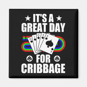 Cribbage-Board für Cribbage-Kartenspiel-Spieler Lu Magnet