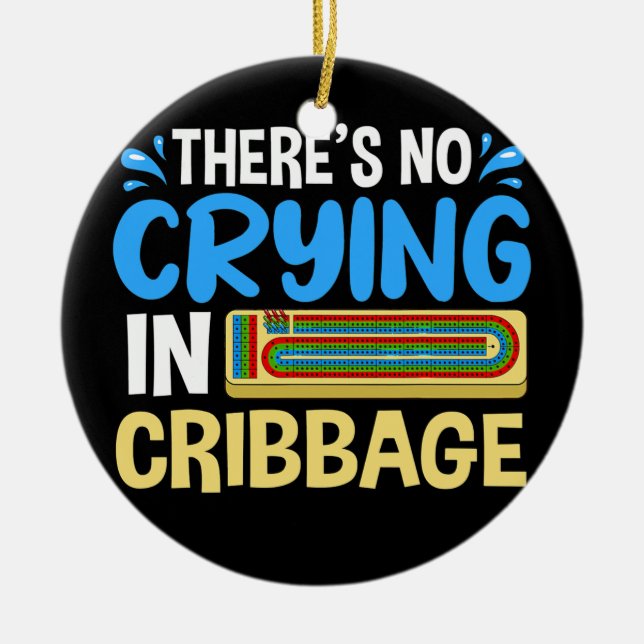 Cribbage Board Player Card Spielregeln Cribage Pla Keramik Ornament (Vorne)