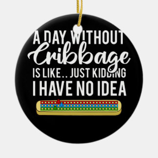 Cribbage Board Player Card Spielregeln Cribage Pla Keramik Ornament