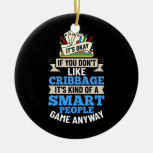 Cribbage Board Player Card Spielregeln Cribage Pla Keramik Ornament