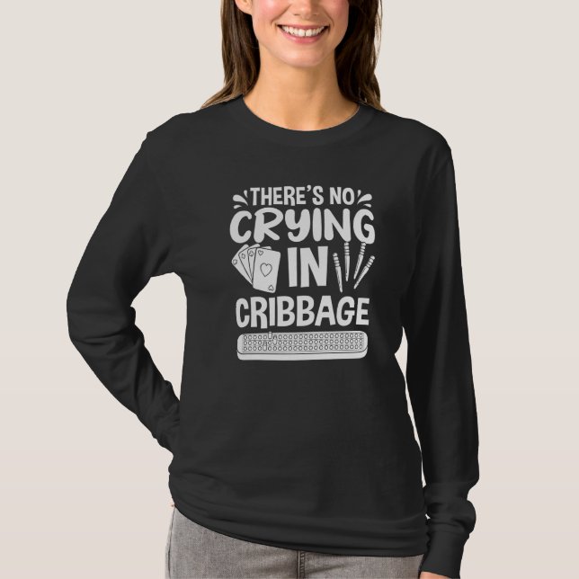 Cribbage Board Player Card Spielregeln Cribbage sp T-Shirt (Vorderseite)