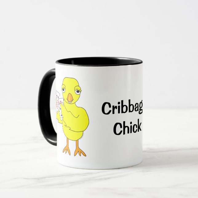 Cribbage Chick Tasse (Vorderseite Links)